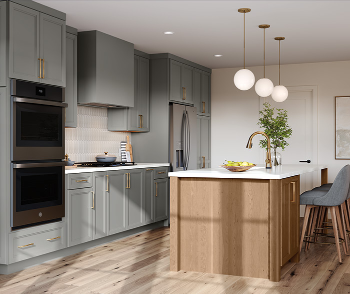 Straight Run Kitchen with Long Linear Island