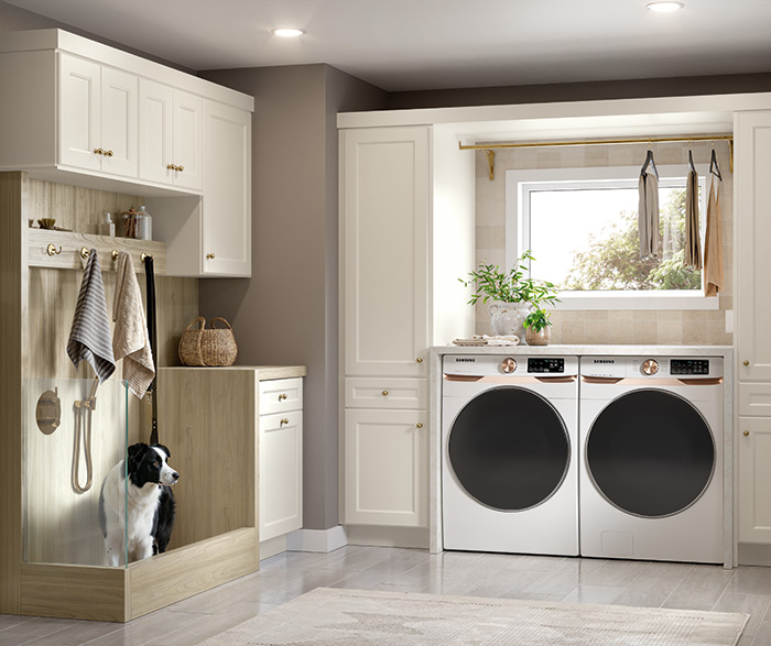 Laundry Cabinets with Built in Storage