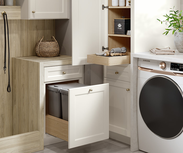 Laundry Cabinets with Built in Storage